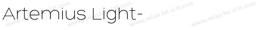 Artemius Light字体转换